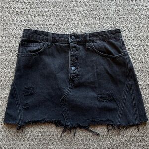 Free People/We The Free Charcoal Denim Skirt